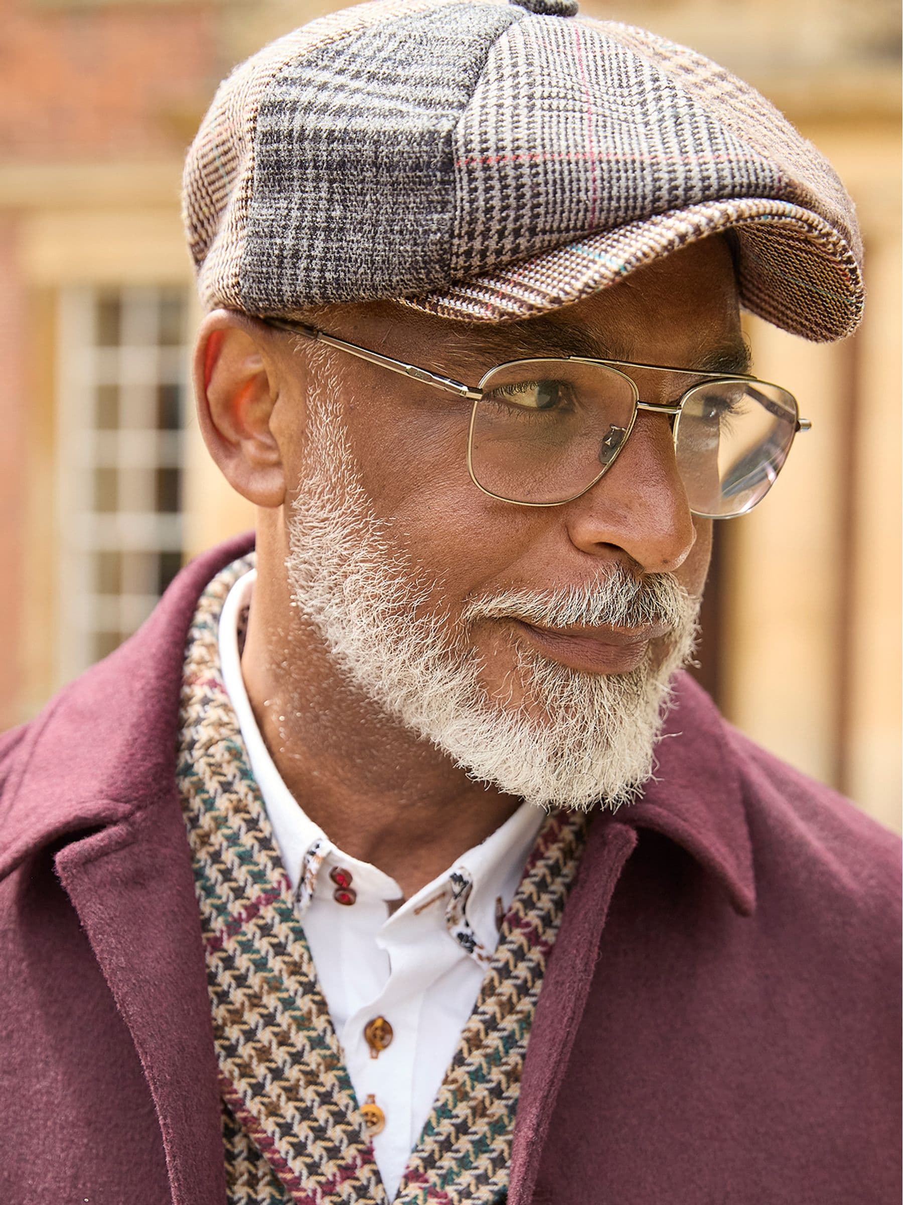 Buy Joe Browns Grey Mixed Check Baker Boy Hat from Next Canada