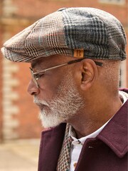 Joe Browns Grey Mixed Check Baker Boy Hat - Image 4 of 4
