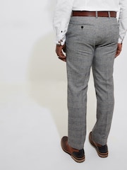 Joe Browns Grey Check Straight Leg Tailored Suit: Trousers - Image 4 of 6