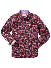 Joe Browns Black Punk Skull Print Long Sleeve 100% Cotton Shirt - Image 7 of 8