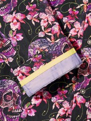 Joe Browns Black Punk Skull Print Long Sleeve 100% Cotton Shirt - Image 8 of 8