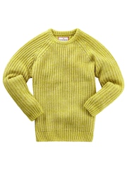 Joe Browns Green Chunky Knit Crew Neck Fisherman Jumper - Image 7 of 8