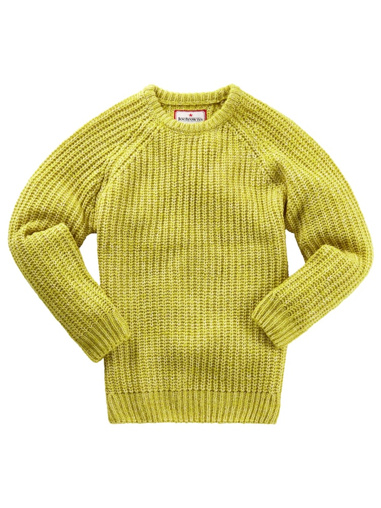 Joe Browns Green Chunky Knit Crew Neck Fisherman Jumper - Image 7 of 8