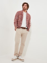 Joe Browns Red Chunky Marl Knitted Shawl-Collar Cardigan with Pockets - Image 6 of 8