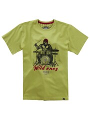 Joe Browns Green Wild Ones Drummer Short Sleeve 100% Cotton Graphic T-Shirt - Image 7 of 7