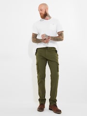 Joe Browns Green Relaxed Fit Straight Leg Cargo Trousers - Image 2 of 8