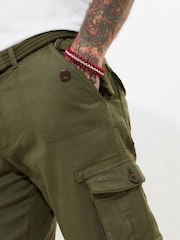 Joe Browns Green Relaxed Fit Straight Leg Cargo Trousers - Image 3 of 8