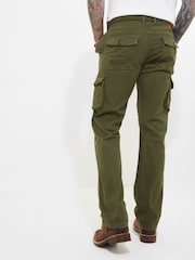 Joe Browns Green Relaxed Fit Straight Leg Cargo Trousers - Image 4 of 8