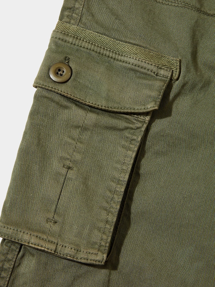 Joe Browns Green Relaxed Fit Straight Leg Cargo Trousers - Image 6 of 8