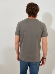 Joe Browns Grey 100% Cotton Retro Sketched Guitar Short Sleeve Graphic T-Shirt - Image 4 of 5