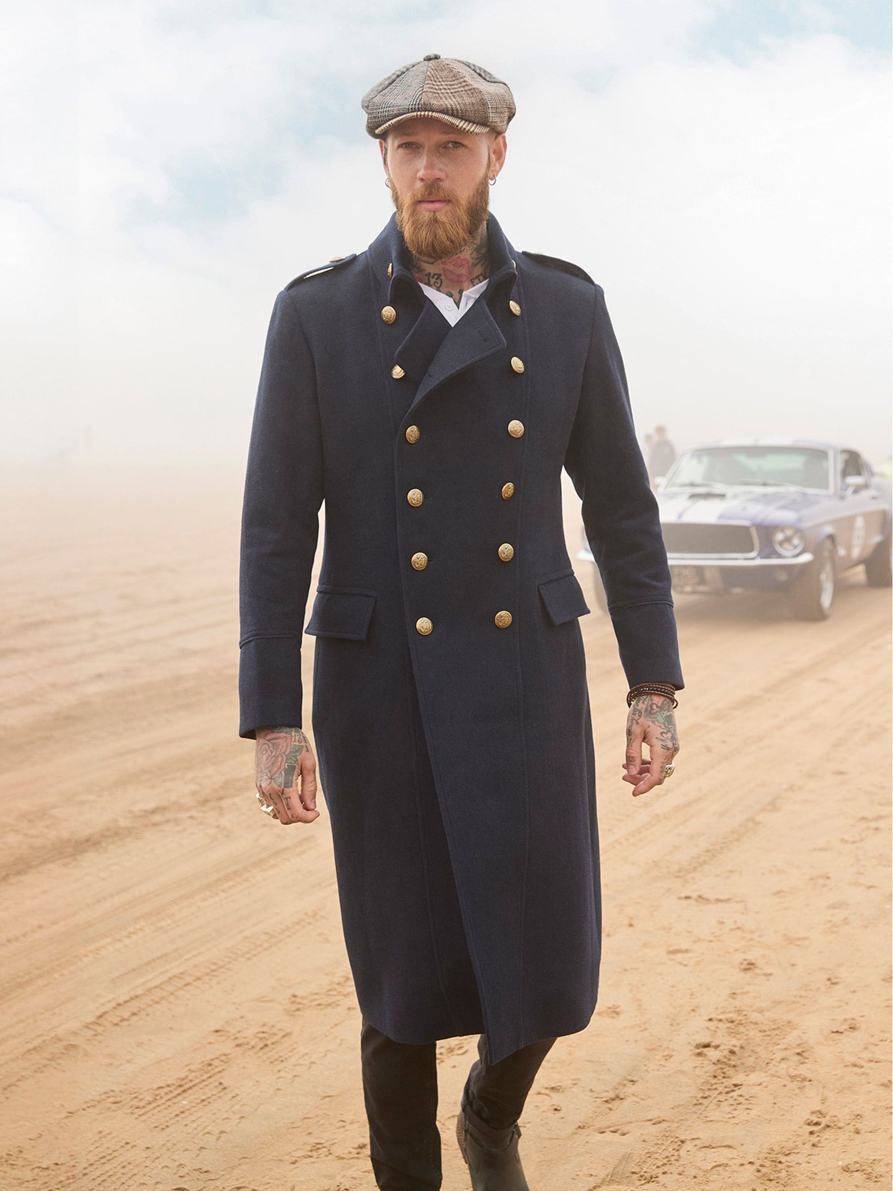 Longline military coat new arrivals