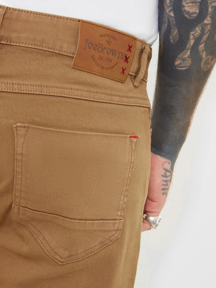 Joe Browns Brown Straight Leg Chino Style Trousers - Image 5 of 7