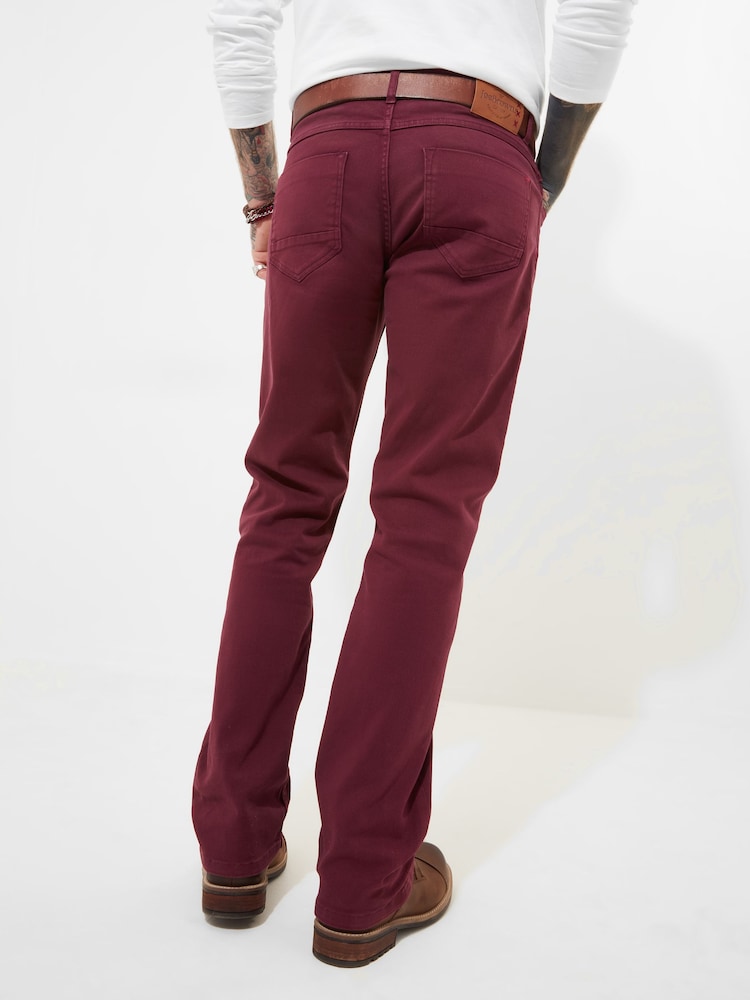 Rouge - Joe Browns Coupe droite Chinos Style Pantalons - Image 3 of 7
