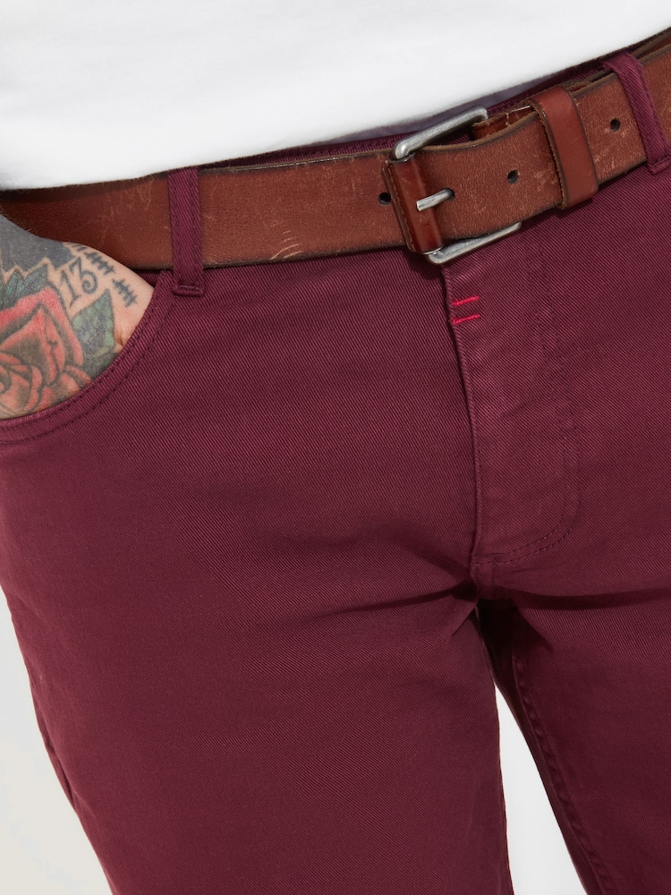 Rouge - Joe Browns Coupe droite Chinos Style Pantalons - Image 4 of 7