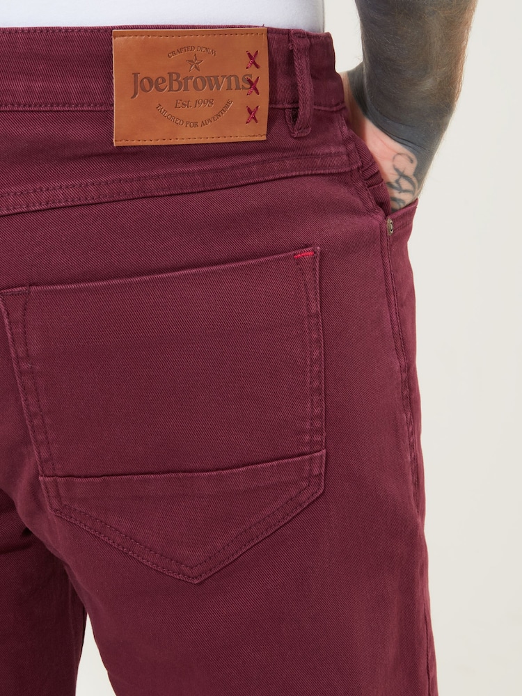 Rouge - Joe Browns Coupe droite Chinos Style Pantalons - Image 5 of 7