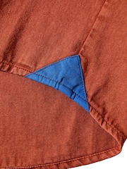 Joe Browns Orange Rust Customised Hand-Stitched Long Sleeve 100% Cotton Shirt - Image 8 of 9