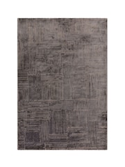 THE RUG EDIT Charcoal Axel Crosshatch Rug - Image 4 of 9