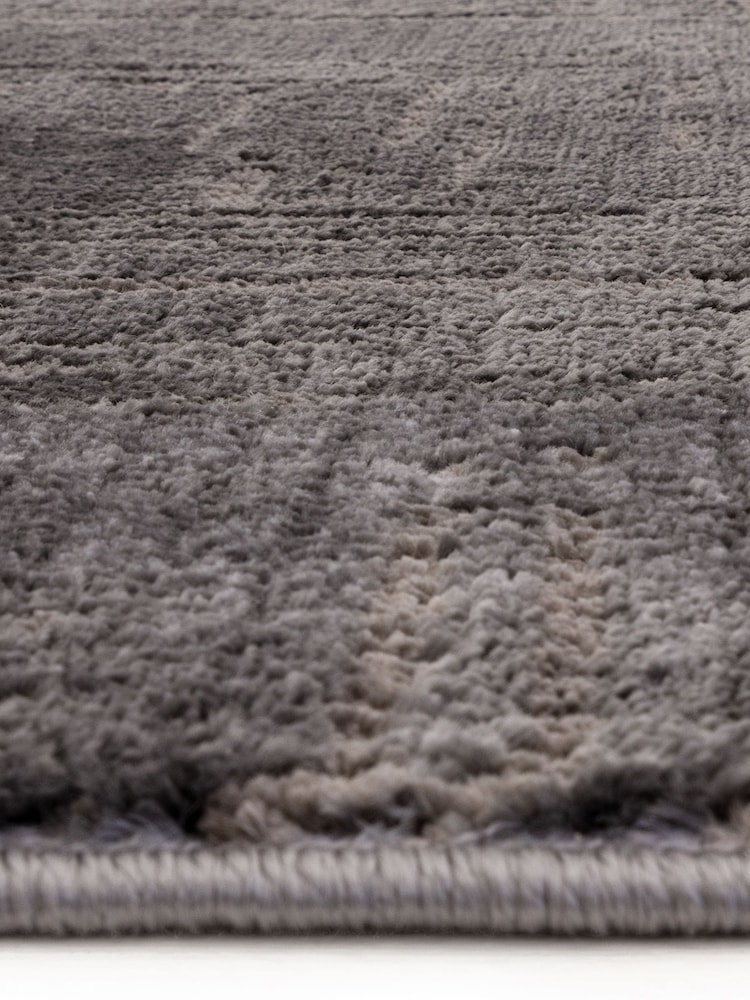 THE RUG EDIT Charcoal Axel Crosshatch Rug - Image 9 of 9 THE RUG EDIT Charcoal Axel Crosshatch Rug - Image 9 of 9