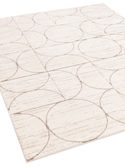 THE RUG EDIT CreamNatural Oslo Moons Rug - Image 5 of 9