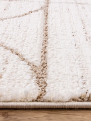 THE RUG EDIT CreamNatural Oslo Moons Rug - Image 9 of 9