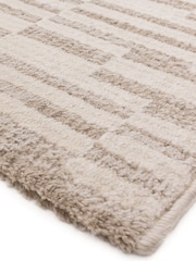 THE RUG EDIT Cream Axel Grid Rug - Image 6 of 9