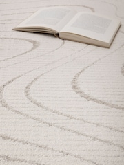 THE RUG EDIT Cream Axel Wave Rug - Image 2 of 9