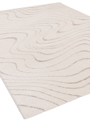 THE RUG EDIT Cream Axel Wave Rug - Image 5 of 9