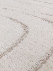 THE RUG EDIT Cream Axel Wave Rug - Image 8 of 9