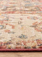 THE RUG EDIT Red Multi Raja Medallion Rug - Image 6 of 6