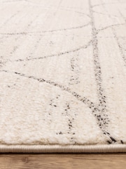 THE RUG EDIT Cream/Grey Oslo Moons Rug - Image 9 of 9