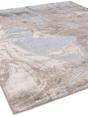 THE RUG EDIT Blue Ritz Marble Rug - Image 5 of 9