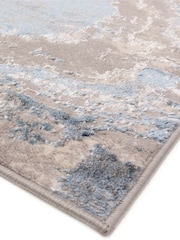 THE RUG EDIT Blue Ritz Marble Rug - Image 6 of 9