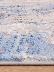 THE RUG EDIT Blue Ritz Marble Rug - Image 9 of 9