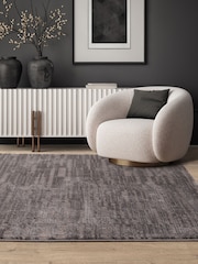 THE RUG EDIT Charcoal Axel Grid Rug - Image 1 of 6