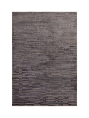 THE RUG EDIT Charcoal Axel Grid Rug - Image 6 of 6