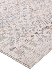 THE RUG EDIT Metallic Miro Grid Rug - Image 6 of 9