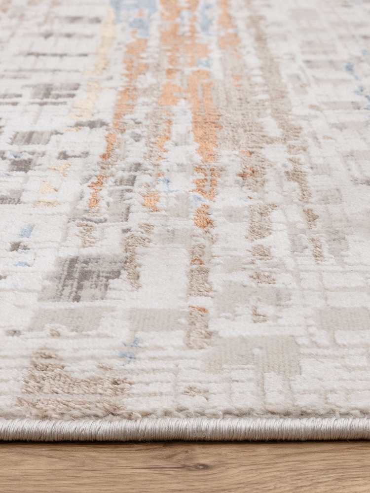 THE RUG EDIT Metallic Miro Grid Rug - Image 9 of 9