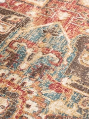 THE RUG EDIT Red Multi Raja Medallion Rug - Image 4 of 6