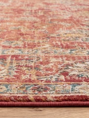 THE RUG EDIT Red Raja Border Rug - Image 5 of 5