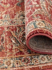 THE RUG EDIT Red Raja Border Rug - Image 3 of 6