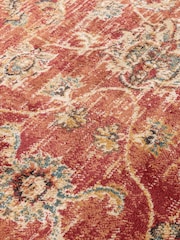 THE RUG EDIT Red Raja Border Rug - Image 4 of 6