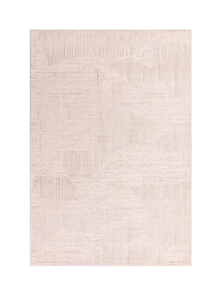 THE RUG EDIT Cream Axel Linear Rug - Image 6 of 6 THE RUG EDIT Cream Axel Linear Rug - Image 6 of 6