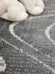 THE RUG EDIT Charcoal Axel Wave Rug - Image 2 of 8