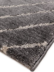 THE RUG EDIT Charcoal Axel Wave Rug - Image 5 of 8