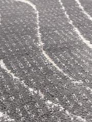THE RUG EDIT Charcoal Axel Wave Rug - Image 7 of 8