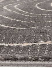 THE RUG EDIT Charcoal Axel Wave Rug - Image 8 of 8