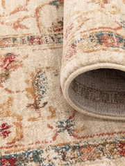 THE RUG EDIT Cream Multi Raja Medallion Rug - Image 4 of 6