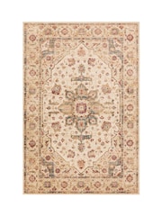THE RUG EDIT Cream Multi Raja Medallion Rug - Image 3 of 9