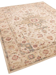 THE RUG EDIT Cream Multi Raja Medallion Rug - Image 5 of 9