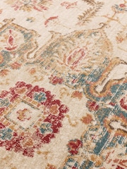 THE RUG EDIT Cream Multi Raja Medallion Rug - Image 8 of 9